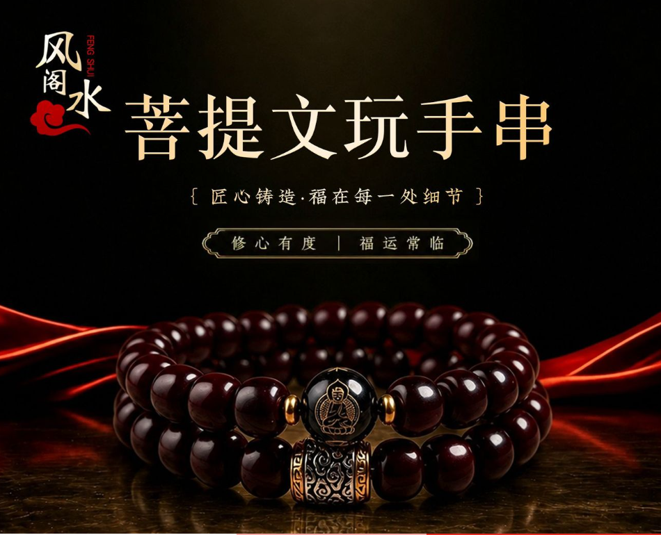 天然菩提手串双圈佛珠