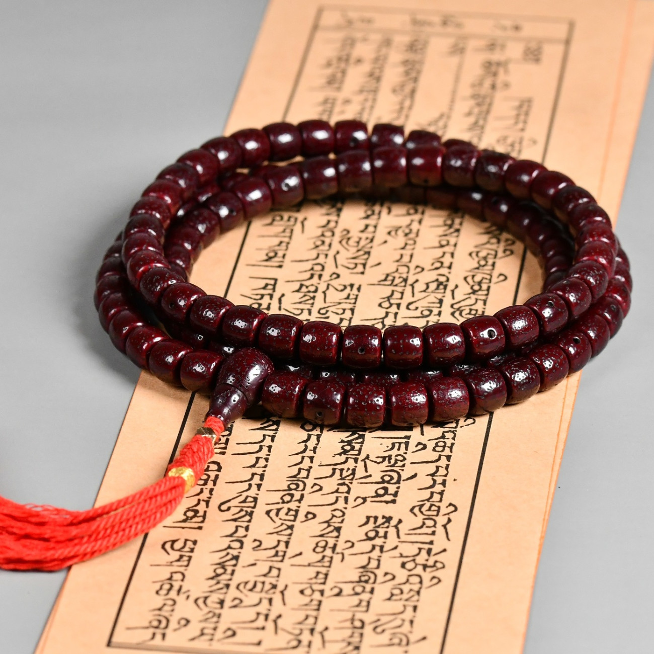 藏传老朱砂供星月菩提