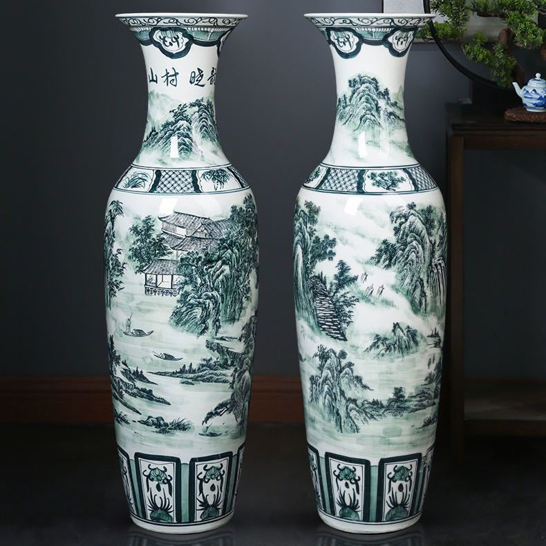 陶瓷器落地大花瓶青花瓷