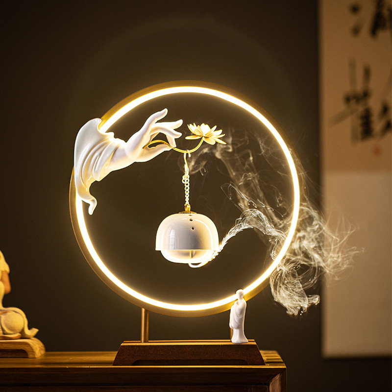 禅意佛手如意莲花吊炉